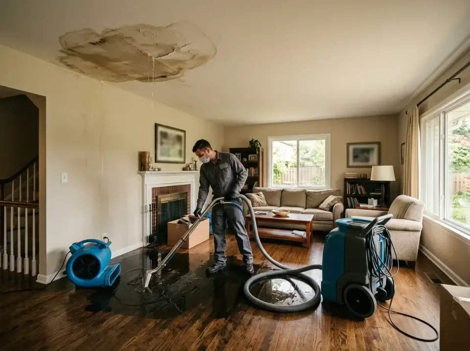 attic-pipe-burst-ceiling-drip-008 — frequently asked questions, Water Damage Restoration & Carpet Care in Verona, WI